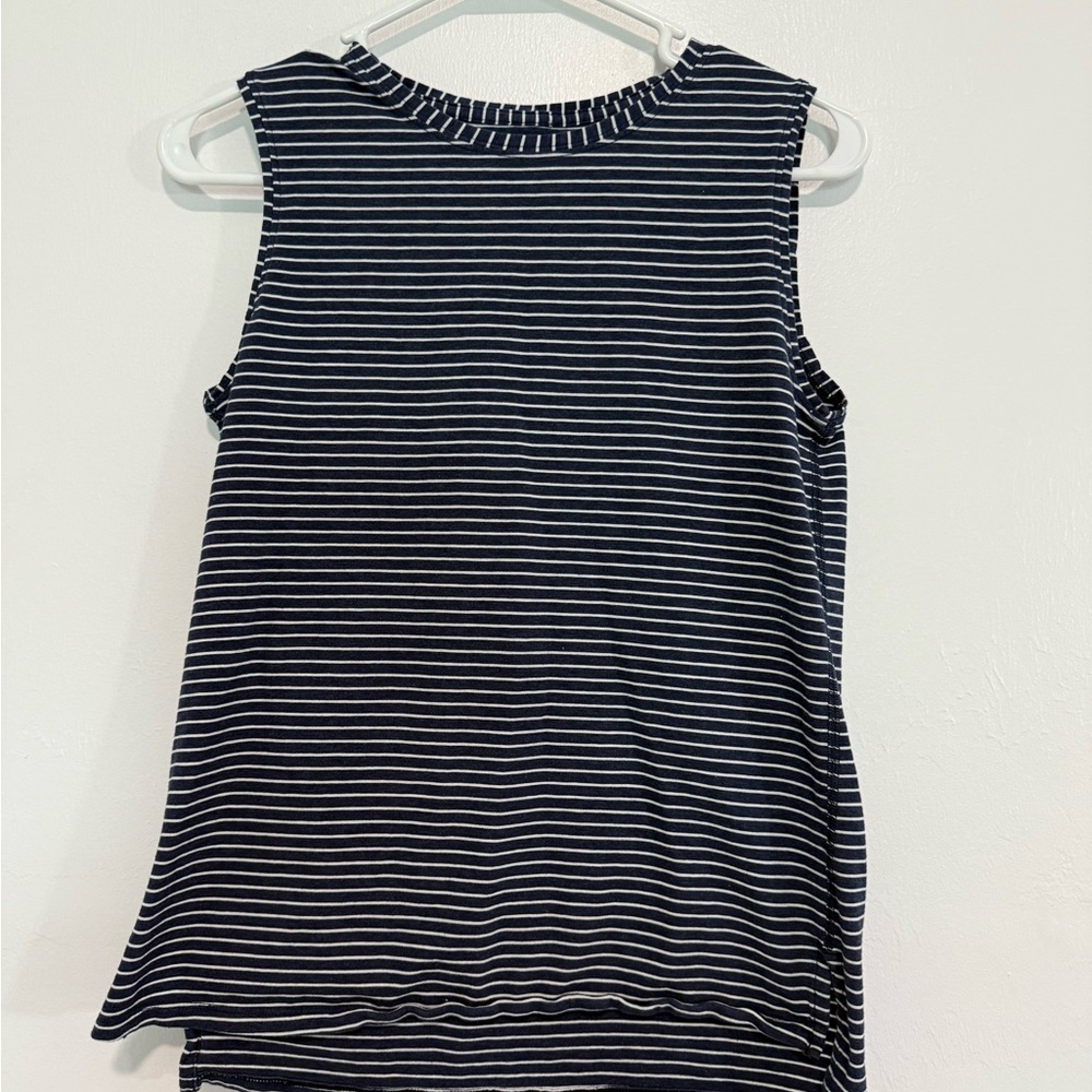 Lululemon Athletica Blue  and White Striped Tank Top (Chest-32'') Size 4